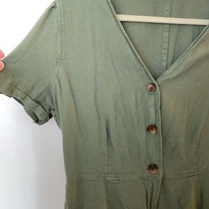 Old Navy Linen Jumpsuit, Olive
